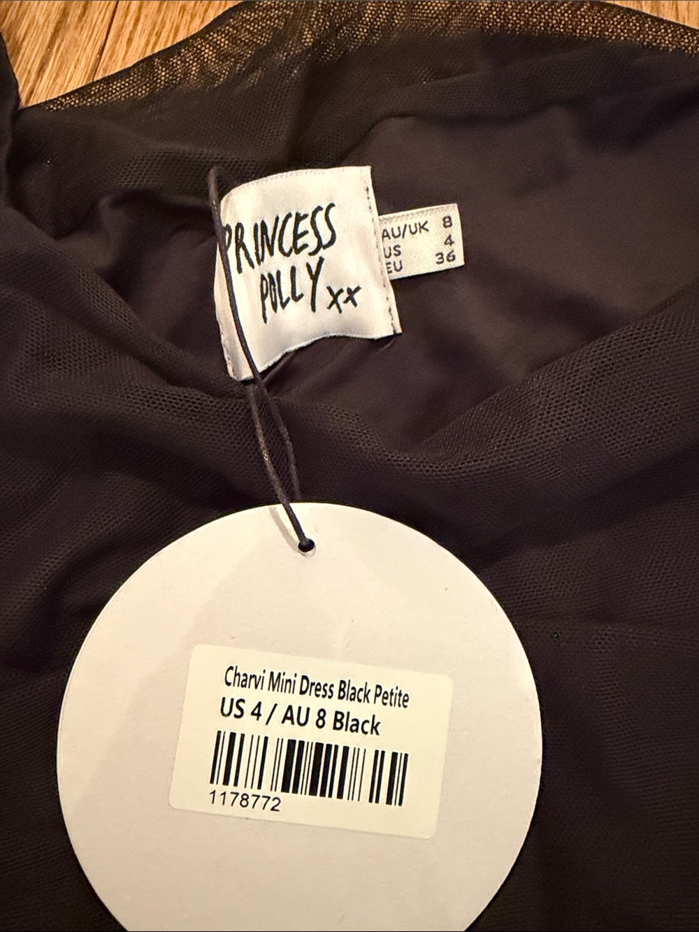 Princess Polly Black Charvi Mini Dress